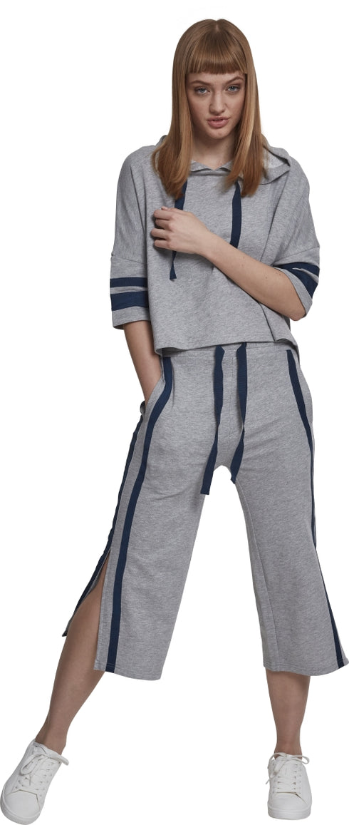 Ladies Taped Short Sleeve Hoodie