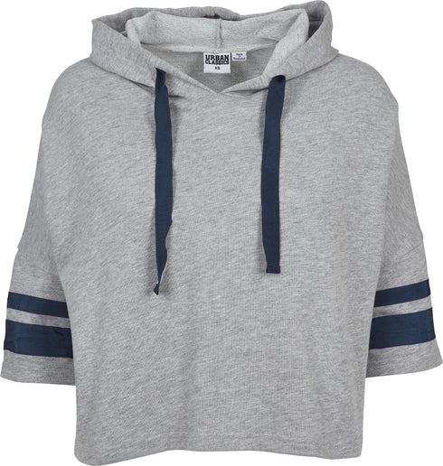 Ladies Taped Short Sleeve Hoodie