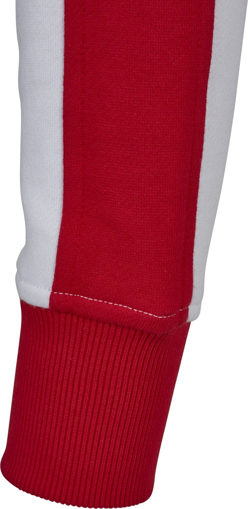 Ladies Cropped 3-Tone Stripe Crew