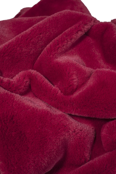 Ladies Oversize Short Teddy Hoodie