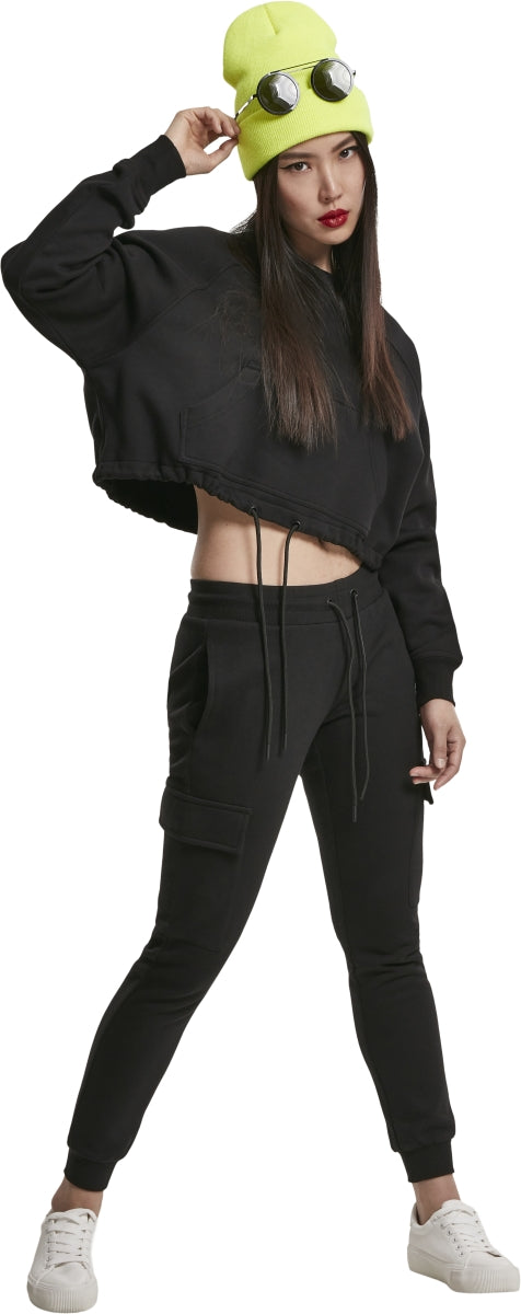 Ladies Oversized Short Raglan Crew