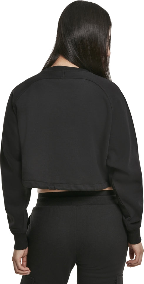 Ladies Oversized Short Raglan Crew