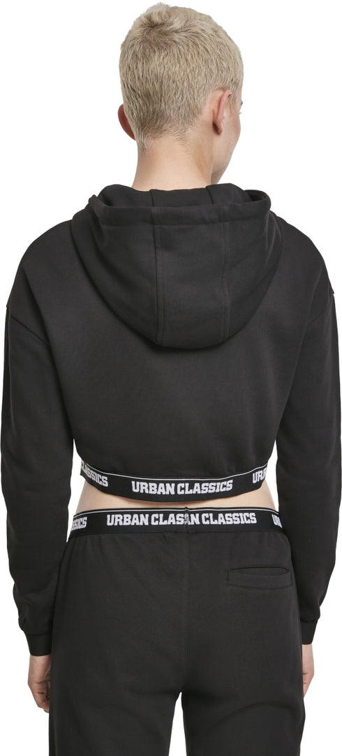 Ladies Logo Waistband Cropped Hoodie