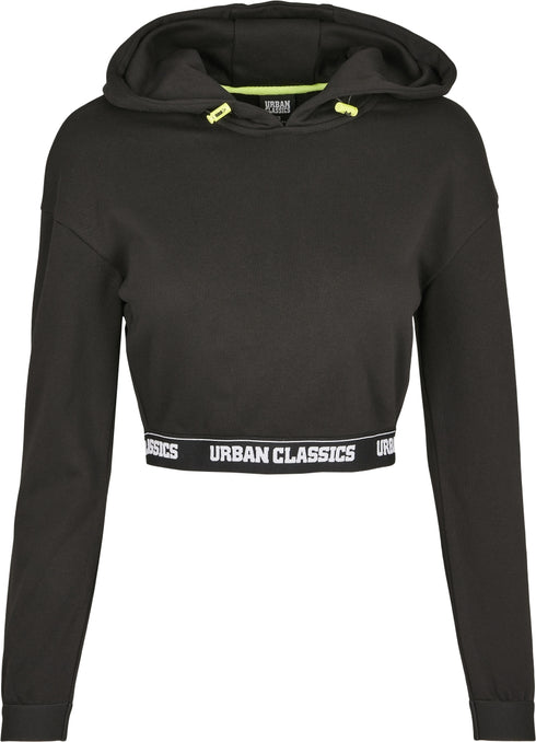 Ladies Logo Waistband Cropped Hoodie