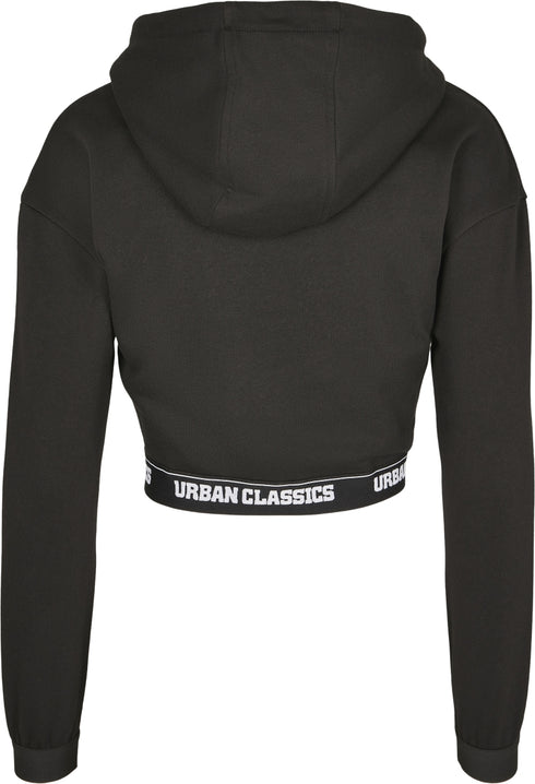 Ladies Logo Waistband Cropped Hoodie