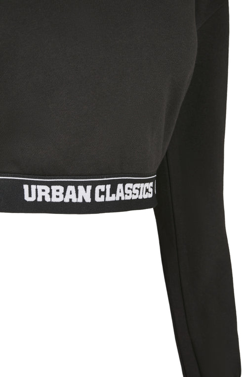 Ladies Logo Waistband Cropped Hoodie