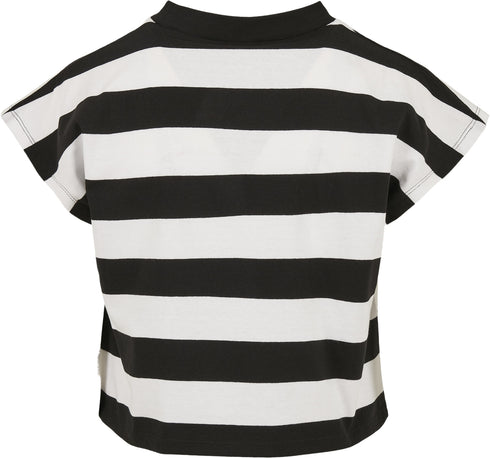 Ladies Stripe Short Tee