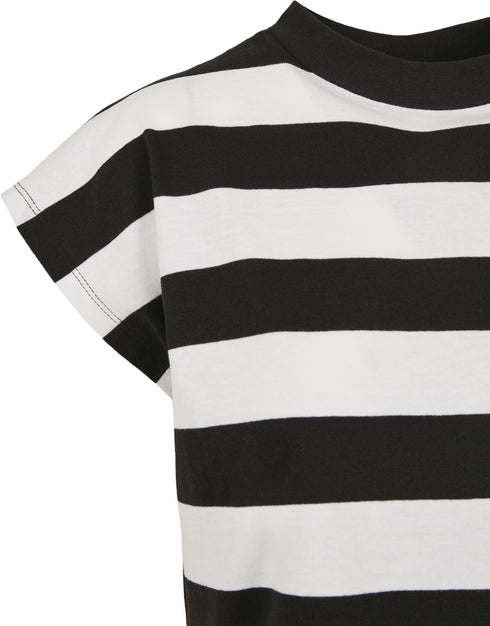Ladies Stripe Short Tee