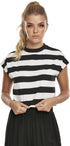 Ladies Stripe Short Tee