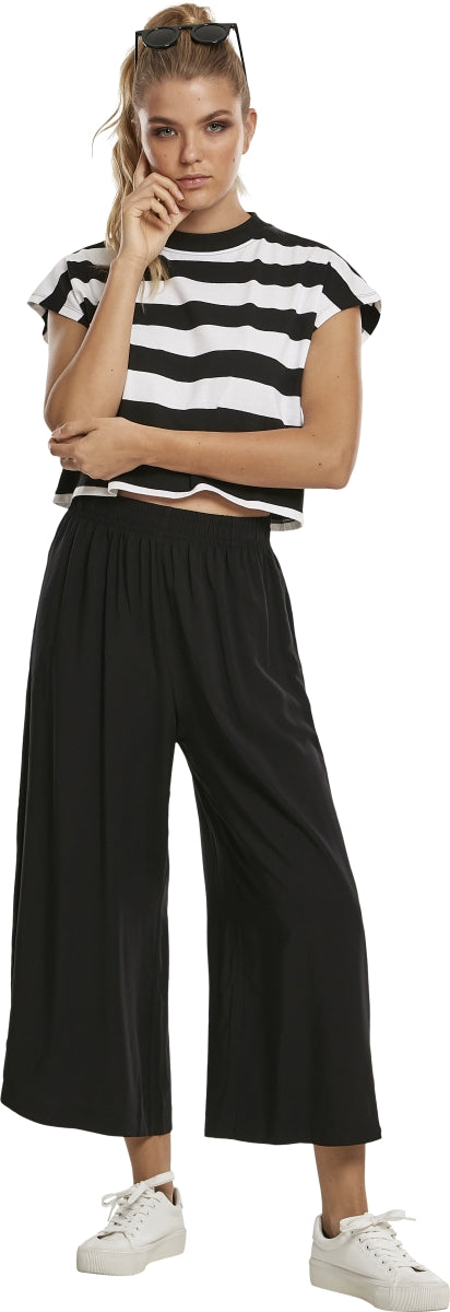 Ladies Stripe Short Tee