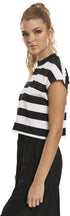 Ladies Stripe Short Tee