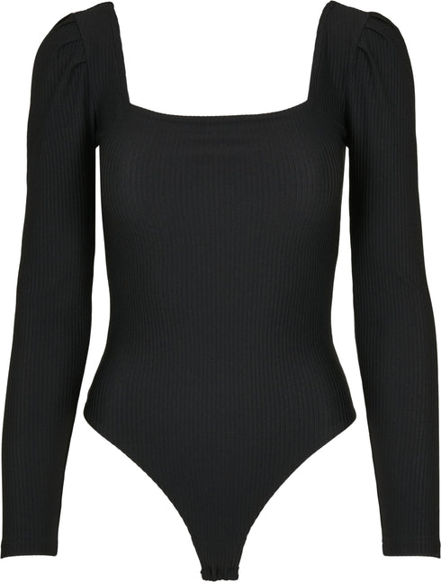 Ladies Rib Puffer Sleeve Body LS