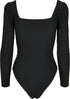 Ladies Rib Puffer Sleeve Body LS