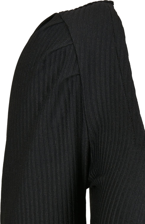 Ladies Rib Puffer Sleeve Body LS