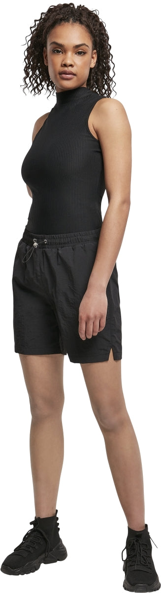 Ladies Sleeveless Rib Turtleneck Body