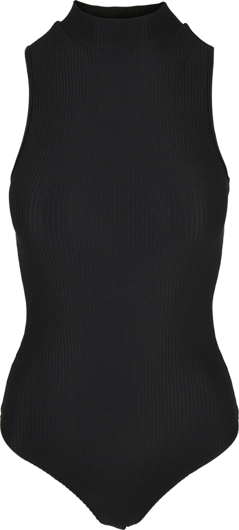 Ladies Sleeveless Rib Turtleneck Body