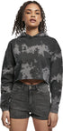 Ladies Oversized Short Bleached Hoodie