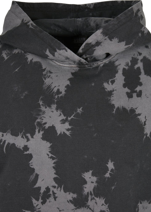 Ladies Oversized Short Bleached Hoodie